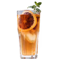 Стакан холодного чая Qazmaq со льдом и лимоном